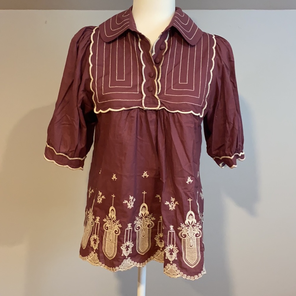 Hazel Embroidered Top